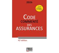 Code des assurances 2026, commenté - Anne Pélissier - Argus De L'assurance - broché - Etude