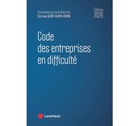 Code des entreprises en difficulté 2026