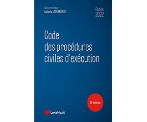 Code des procédures civiles d'exécution 2022