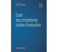 Code des procédures civiles d'exécution 2026 - LAUVERGNAT-L - LexisNexis - relié - Etude