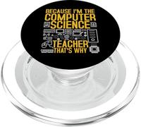 Code des technologies de l'information I'm The Computer Science Teacher PopSockets PopGrip pour MagSafe