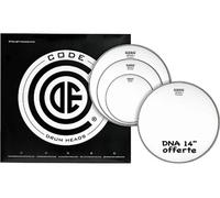 Code Drum Head Tom Pack DNA Sablée Fusion 10/12/14 + CC 14'' DNA Sablée Pack de peaux
