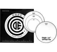 Code Drum Head Tom Pack GENERATOR Sablée Fusion 10/12/14 + CC 14'' DNA Sablée Pack de peaux