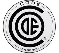 CODE DRUMHEADS Patch Phoenix pour grosse caisse, blanc et noir, set de 2 patch (PHOENIXPATCH)
