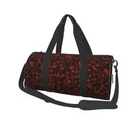 Code du programmateur Rouge, Sac de Voyage de Grande capacité, Sac à Main Rond, Sac de Voyage de Sport, fourre-Tout, Sac de Fitness