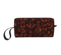 Code du programmateur Rouge, Trousse de Maquillage Trousse à cosmétiques Trousse de Toilette de Voyage Portable Pochette de Maquillage