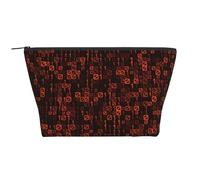 Code du programmateur Rouge, Trousse de Toilette Trousse de Maquillage Sac à cosmétiques Trousse de Toilette de Voyage Portable