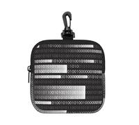 Code du Programmeur Black,Pochette de Rangement carrée à Fermeture éclair, Porte-Monnaie en néoprène, Petit Portefeuille, Pochette à Monnaie, Porte-Monnaie