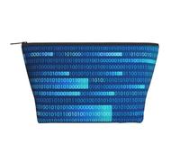 Code du Programmeur Bleu, Trousse de Toilette Trousse de Maquillage Sac à cosmétiques Trousse de Toilette de Voyage Portable