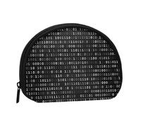 Code du Programmeur Noir Noir,Trousse de Rangement pour Femme, Trousse à Maquillage, Petit Porte-Monnaie, Pochette à Monnaie.