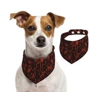 Code du Programmeur Rouge,Bandanas pour Chien, écharpe en Coton, Bavoirs réglables pour Animaux de Compagnie,S