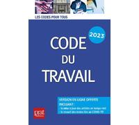 Code du travail 2023 - Collectif - Prat Eds - broché - Etude