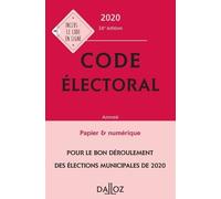 Code Électoral - Annoté & Commenté - Code Dalloz 2020