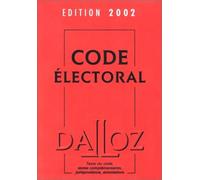 Code électoral, édition 2002, 11e édition