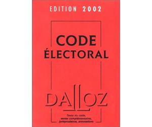 Code électoral, édition 2002, 11e édition