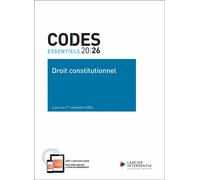Code essentiel - Droit constitutionnel 2026 - À jour au 1er septembre 2026 - Collectif - Larcier Eds - broché - Manuel