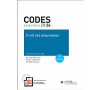 Code essentiel - Droit des assurances 2026 - À jour au 1er janvier 2026 - Bernard Dubuisson - Larcier Eds - broché - Etude