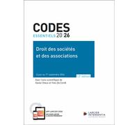 Code essentiel - Droit des sociétés et des associations 2026 - À jour au 1er septembre 2026 - Xavier Dieux - Larcier Eds - broché - Manuel
