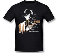 Code Geass Men's Perfect Short Sleeve Short Sleeve T-Shirt Fashion T-Shirt Top Black XXL