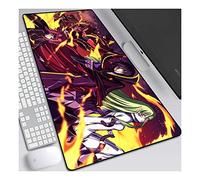 Code Geass Tapis de Souris Gaming XXL, 900x400mm, Anime Mouse Pad - Surface spéciale améliore la Vitesse et la précision, 3mm Base en Caoutchouc Antidérapant Surface-pour Ordinateur et PC, F