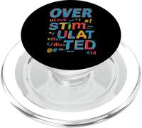 Code Glitch Surstimulé Art neurodivergent du chaos PopSockets PopGrip pour MagSafe