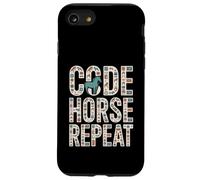 Code Horse Repeat Programmer Humour équestre Coque pour iPhone SE (2020) / 7/8