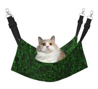 Code Informatique décimal Vert du Programmeur,Hamac Suspendu pour Chat, lit Suspendu Doux Double Face pour Petits Chiens,M