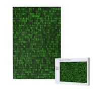 Code Informatique décimal Vert du Programmeur,Puzzle Familial en Bois de 1 000 pièces pour Adultes et Adolescents