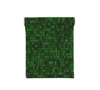 Code Informatique décimal Vert du Programmeur, Sac de Rangement pour Femmes, Portefeuille supérieur à Presser, Petit Porte-Monnaie, Pochette de Changement