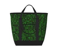Code informatique décimal vert du programmeur,Sacs à lunch isothermes de grande capacité pour femmes et hommes