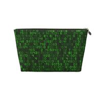 Code Informatique décimal Vert du Programmeur, Trousse de Maquillage Trousse à cosmétiques Trousse de Toilette de Voyage Portable Pochette de Toilette