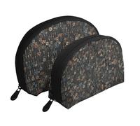 Code Informatique du Programmeur, Trousse de Maquillage Coquille Femme Petit Porte-Monnaie Trousse de Toilette Trousse à cosmétiques 2 pièces