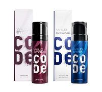 Code Iridium & Titanium Lot de 2 vaporisateurs de parfum corporels sans gaz pour homme (120 ml chacun)