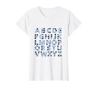 Code Morse T-Shirt Graphique avec Valeur, Femme, Blanc, M