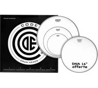 CODE Pack de peaux de Toms Generator Blanco Rock / American Fusion (10, 12, 16 pol. + DNA 14 pol.)