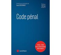 Code pénal 2024 - David Dechenaud - LexisNexis - relié - Etude