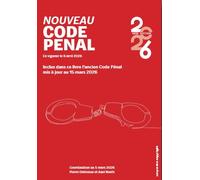 Code pénal belge 2026 ( Nouveau code pénal en vigueur au 8 avril 2026)