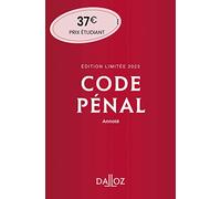 Code pénal Édition limitée 2023 120ed - Annoté