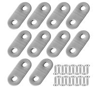 Code Plat À Angle Droit De 10 Pièces Avec 20 Vis, Support Métallique En Bois, Connecteur D'Angle De Support De Réparation Plat, Support De Réparation Fixe