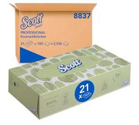 CODE POSTAL 8837 Scott Mouchoir pour le visage, blanc (1 paquet de 100 feuilles)