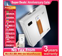 (code promo: HOT888)Robot nettoyeur de vitres ABIR WD8, double pulvérisation d'eau, mémoire intelligente, aspiration sous vide poussée, capteur Laser, Robot de nettoyage des vitres des murs de la Whit