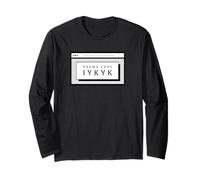 Code promotionnel IYKYK Funny Joke Manche Longue