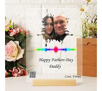 Code QR Sur L'image Avec Message Vocal Ou Musique. Cadeau De Fête Des Pères à Papa. Premier Cadeau De Fête Des Pères. Cadeau à Papa De La Part De La Fille Et Du Fils.