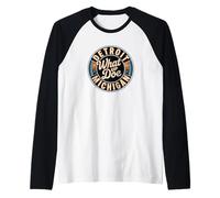 Code régional 313 | What Up Doe Vintage Detroit Michigan Manche Raglan