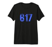 Code régional 617 pour Boston Massachusetts MA 617 T-Shirt Haut de Gamme