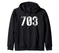 Code régional 703 Arlington Virginia Sweat à Capuche