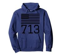 Code régional 713 Drapeau américain États-Unis Houston Texas TX Sweat à Capuche