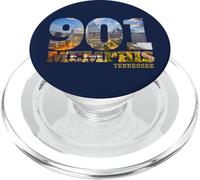Code régional 901 Memphis Tennessee Skyline Art Tennesseean Town PopSockets PopGrip pour MagSafe