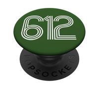 Code régional Américain Minneapolis Minnesota 612 Twin Cities PopSockets PopGrip Adhésif