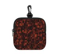 Code Rouge du Programmeur,Pochette de Rangement carrée à Fermeture éclair, Porte-Monnaie en néoprène, Petit Portefeuille, Pochette à Monnaie, Porte-Monnaie